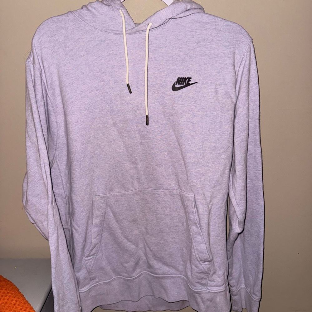 Nike Men's Light Gray Hoodie